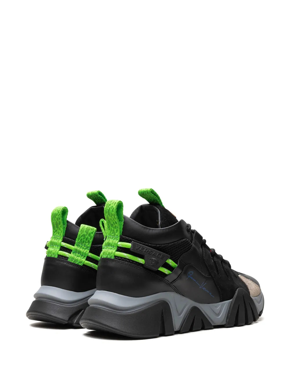 Versace Squalo Black/Fluorescent Green Sneakers