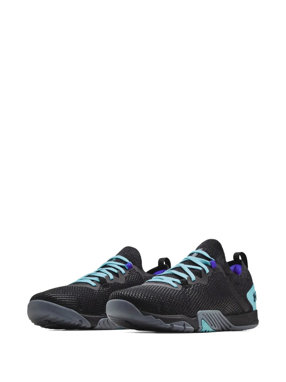 Under Armour Tribase Reign 3 Black Turquoise Sneakers