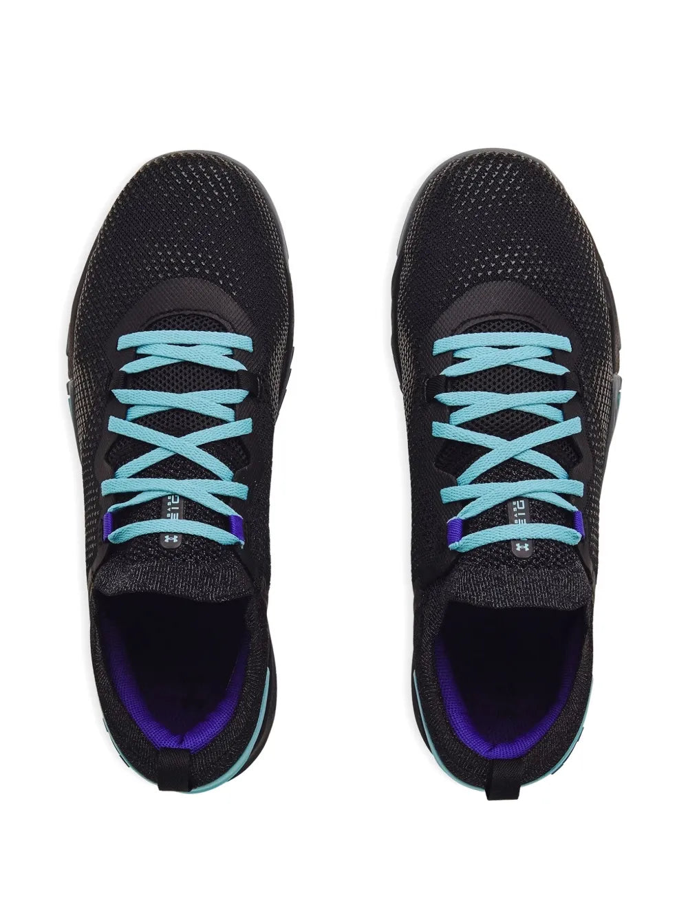 Under Armour Tribase Reign 3 Black Turquoise Sneakers