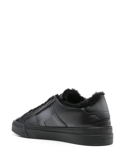 Santoni Leather Sneakers