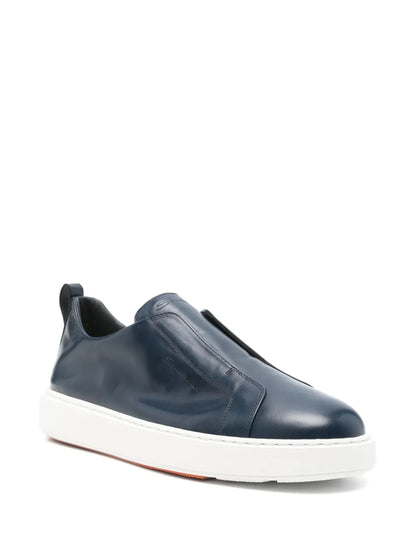Santoni Leather Sneakers