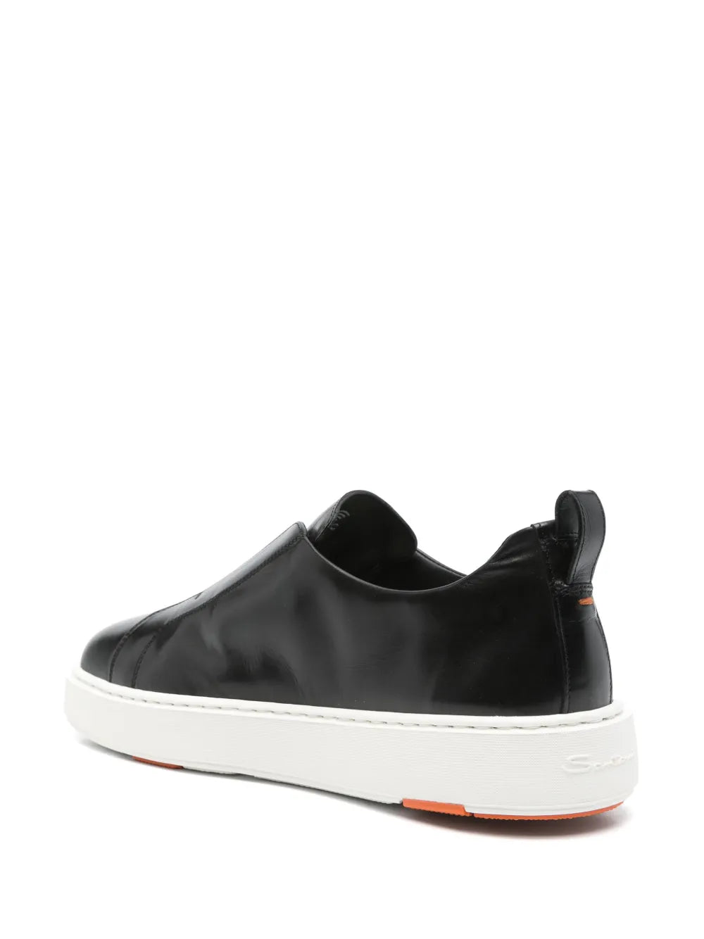 Santoni Slip-On Leather Sneakers