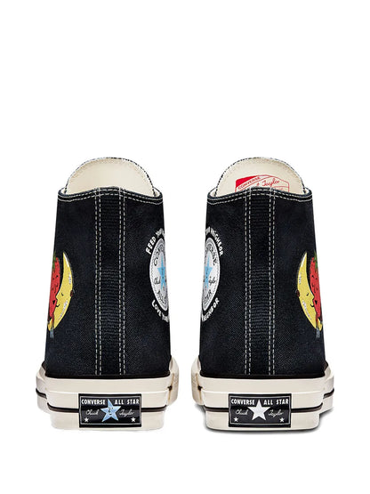 Sky High Farm Cotton-Denim Trainers