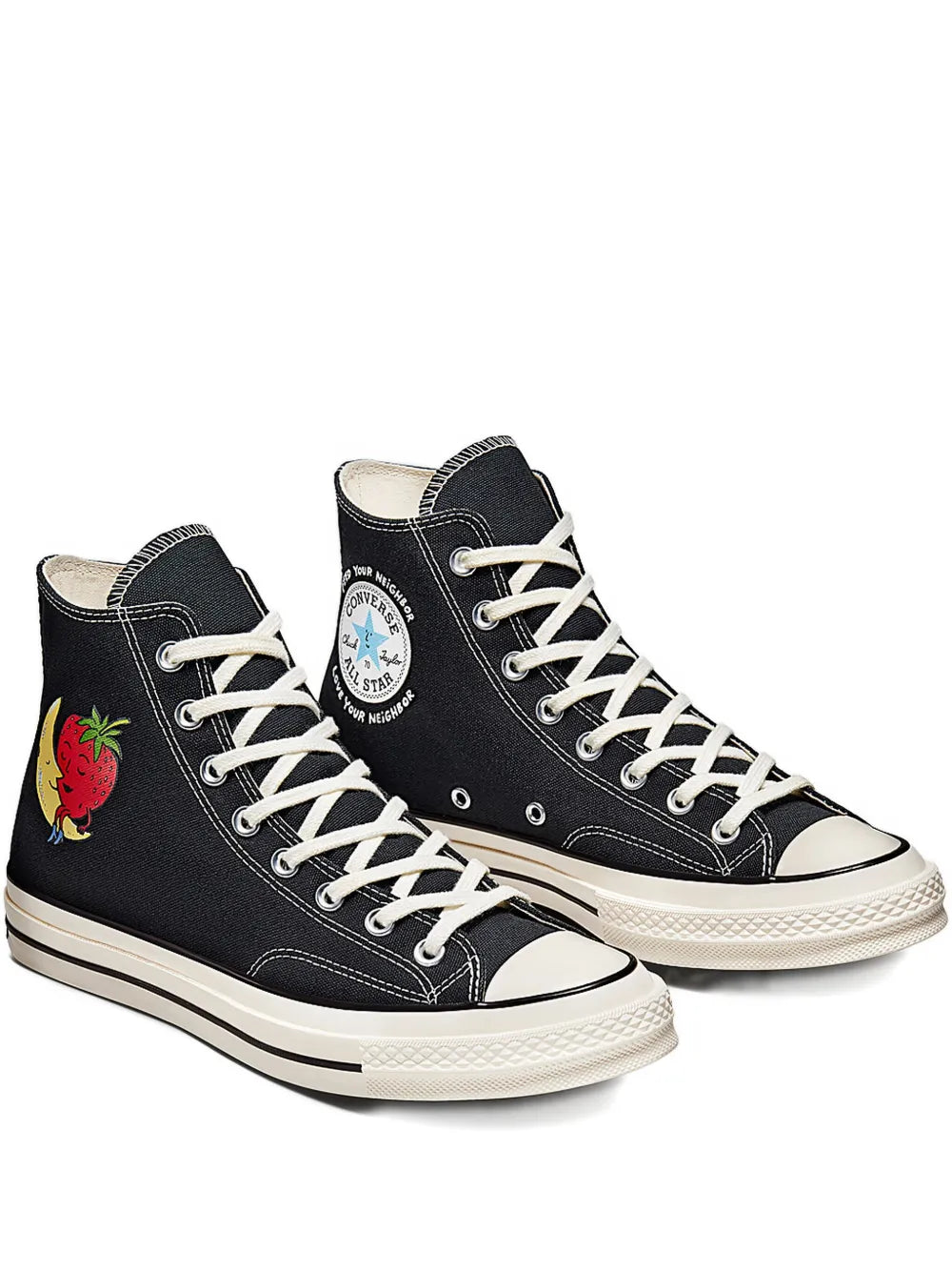 Sky High Farm Cotton-Denim Trainers