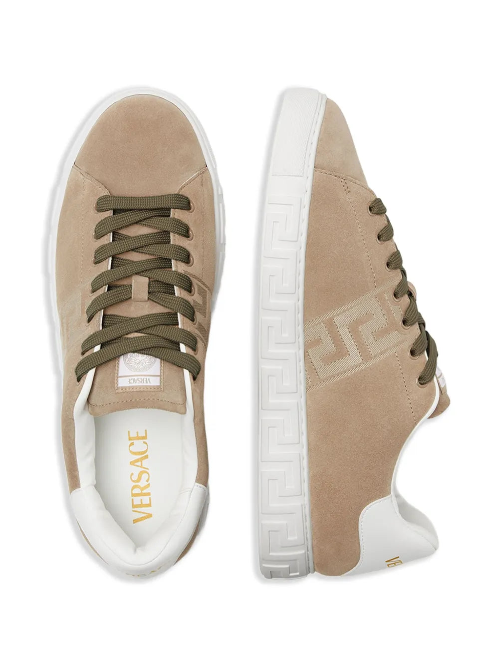 Versace Greca-Embroidered Sneakers