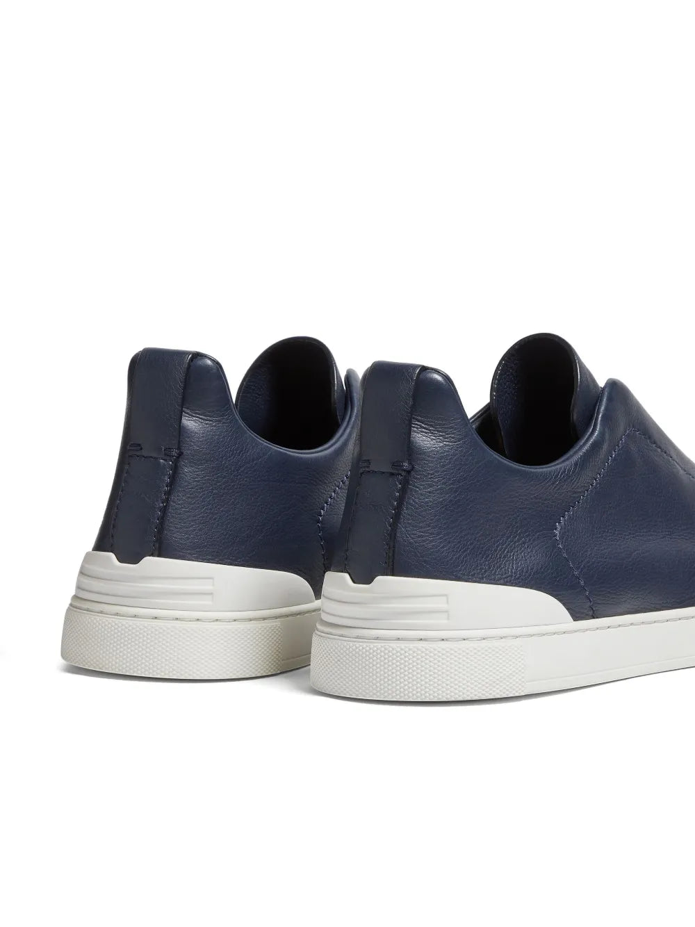 Zegna Triple Stitch Leather Sneakers
