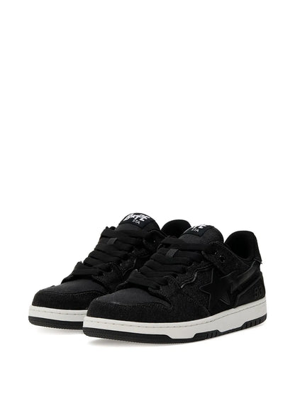 A Bathing Ape?Star-Embellished Denim Trainers