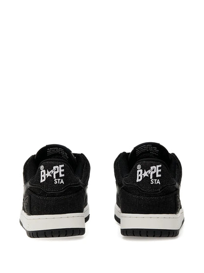 A Bathing Ape?Star-Embellished Denim Trainers