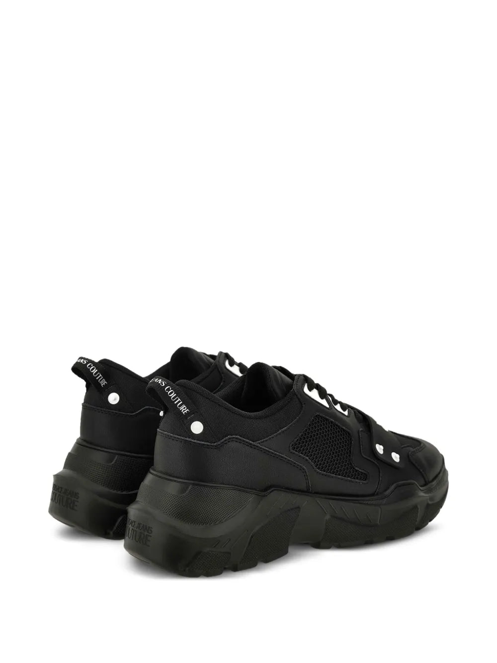 Versace Jeans Couture Logo-Plaque Mesh Sneakers