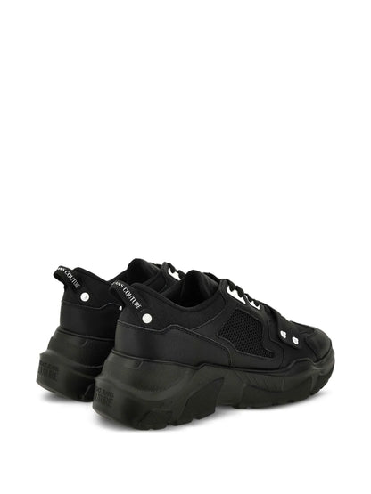 Versace Jeans Couture Logo-Plaque Mesh Sneakers
