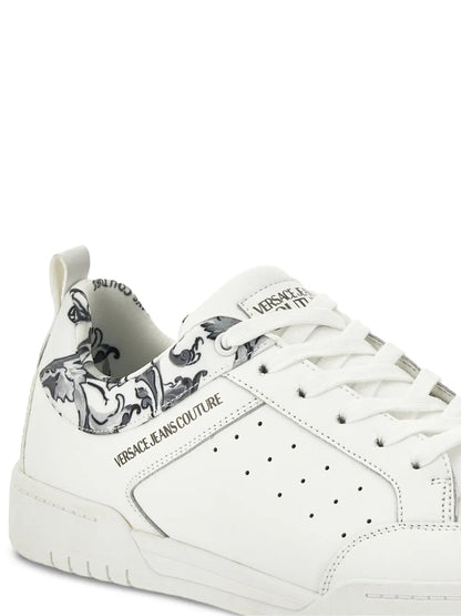 Versace Jeans Couture Barocco-Print Perforated Sneakers