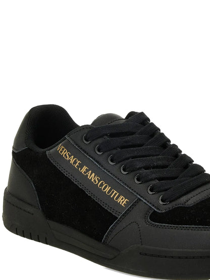 Versace Jeans Couture Logo Leather Sneakers