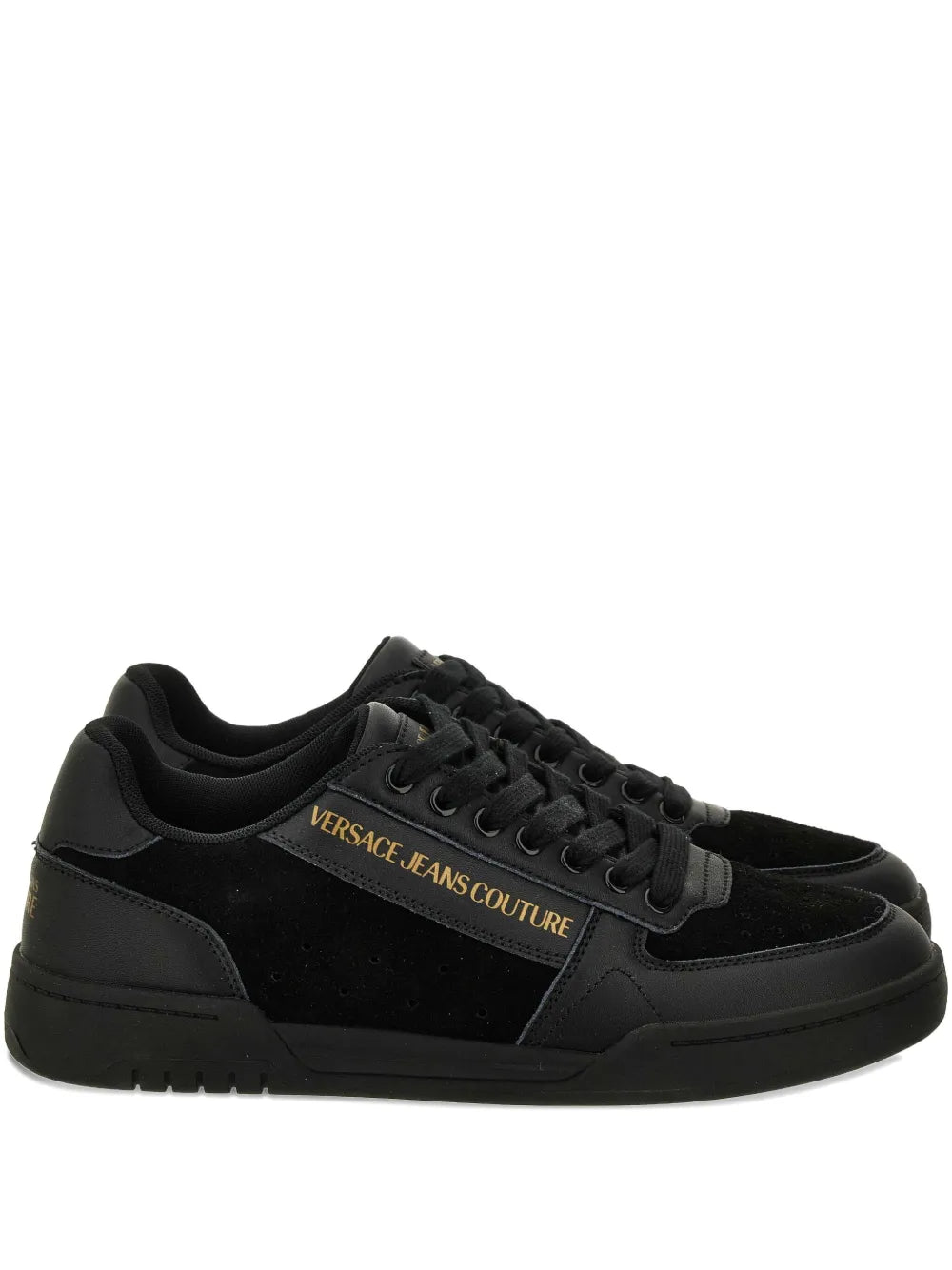 Versace Jeans Couture Logo Leather Sneakers