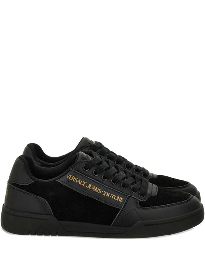 Versace Jeans Couture Logo Leather Sneakers