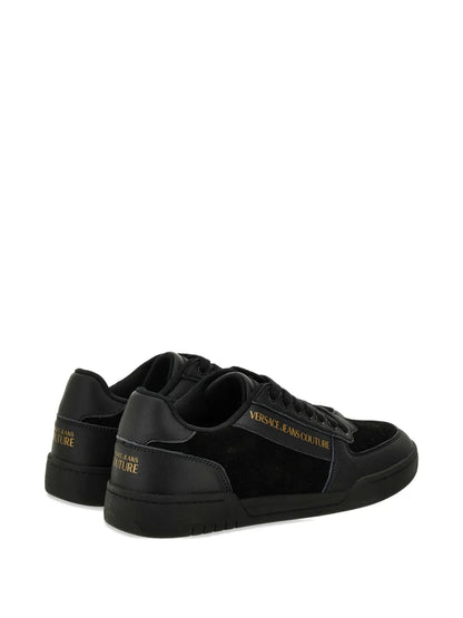 Versace Jeans Couture Logo Leather Sneakers