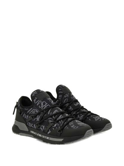 Versace Jeans Couture Logo-Print Lace-Up Sneakers