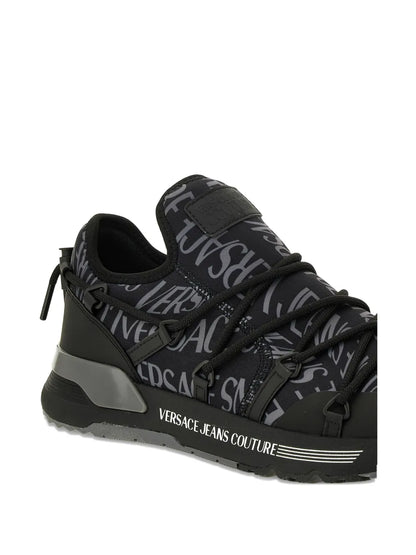Versace Jeans Couture Logo-Print Lace-Up Sneakers