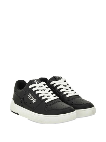 Versace Jeans Couture Logo-Detailed Leather Sneakers