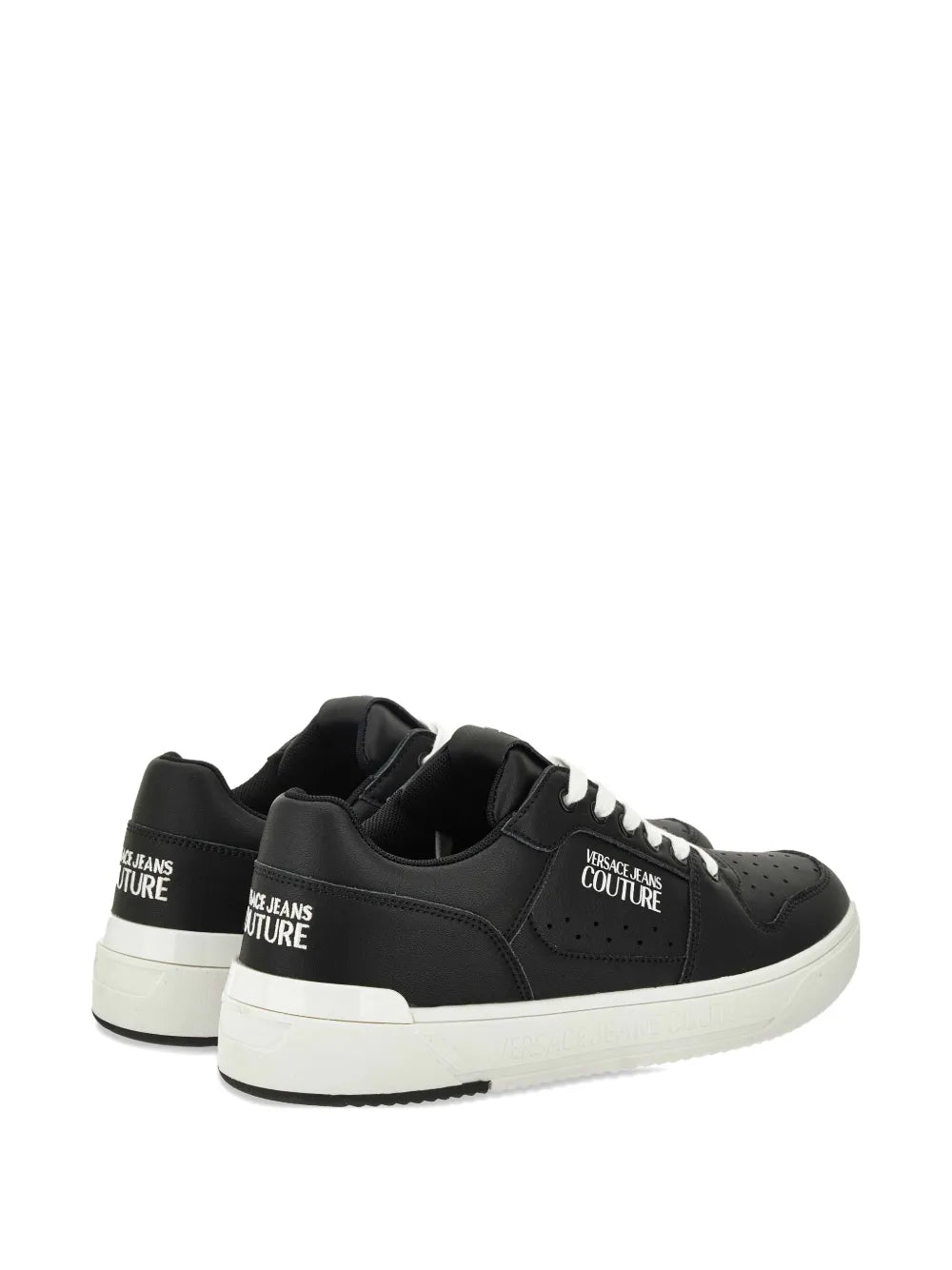 Versace Jeans Couture Logo-Detailed Leather Sneakers