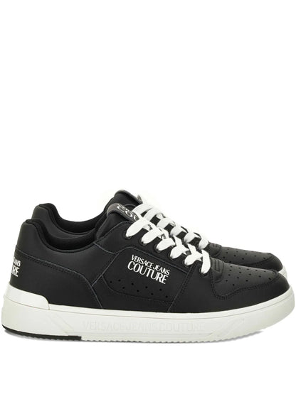 Versace Jeans Couture Logo-Detailed Leather Sneakers