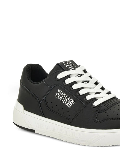 Versace Jeans Couture Logo-Detailed Leather Sneakers