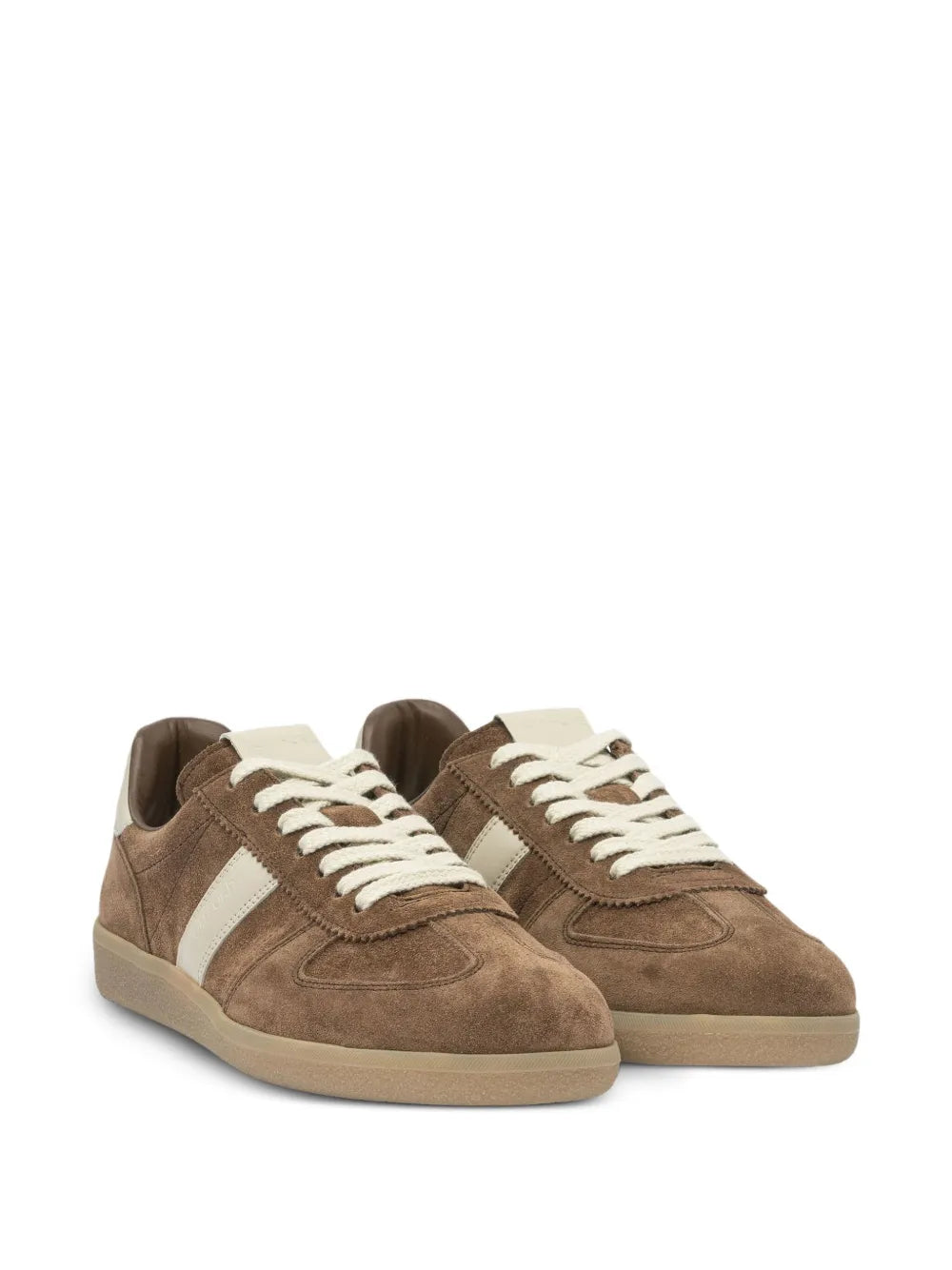 Tom Ford Suede Leather Striped Low-Top Sneakers