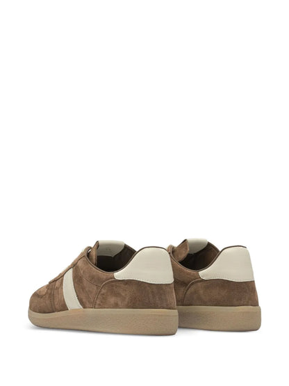 Tom Ford Suede Leather Striped Low-Top Sneakers