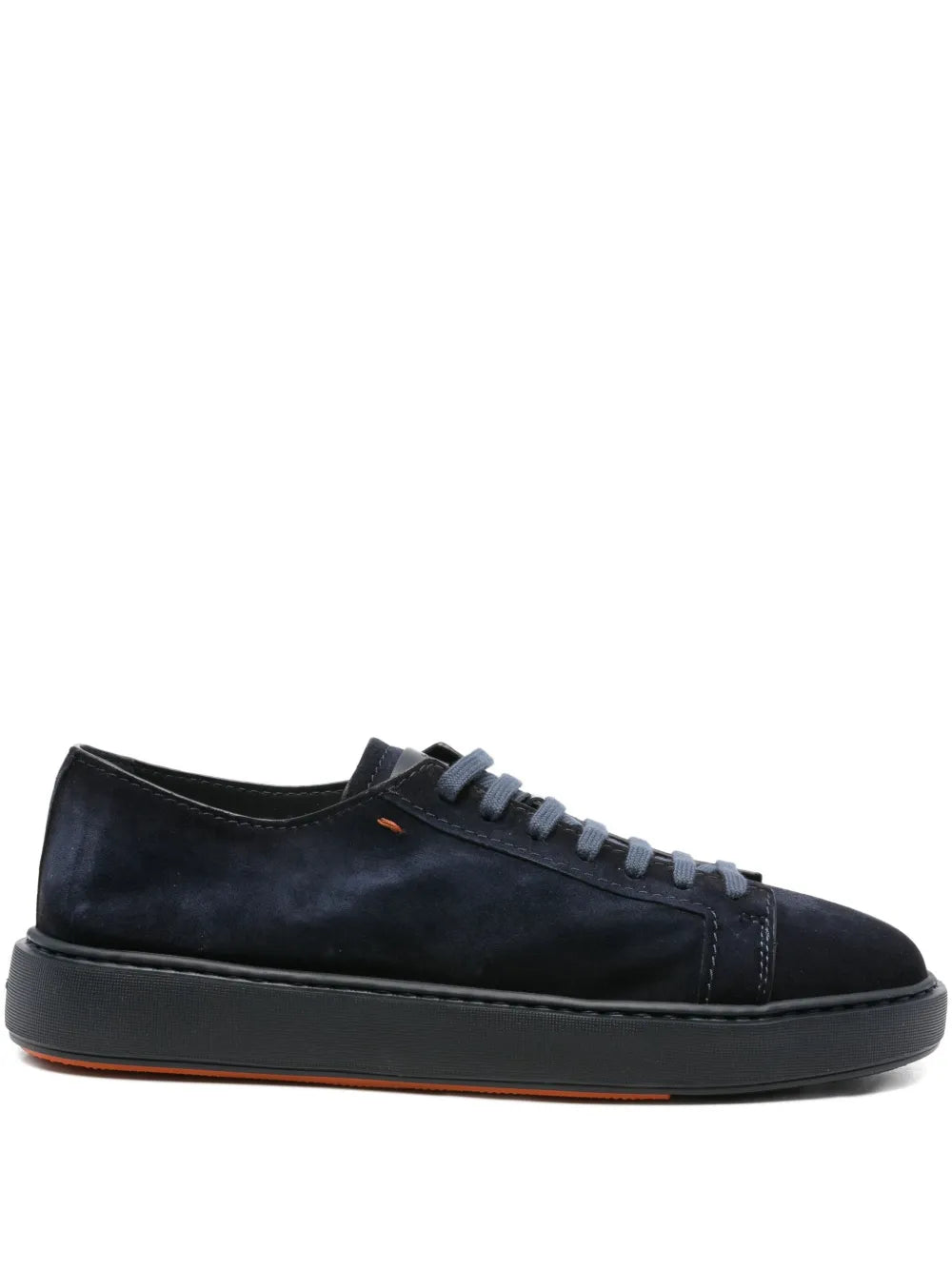Santoni Suede Lace-Up Sneakers