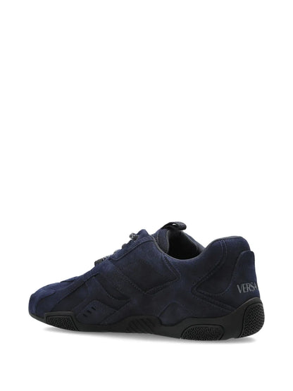 Versace Galaxia Lace-Up Suede Sneakers