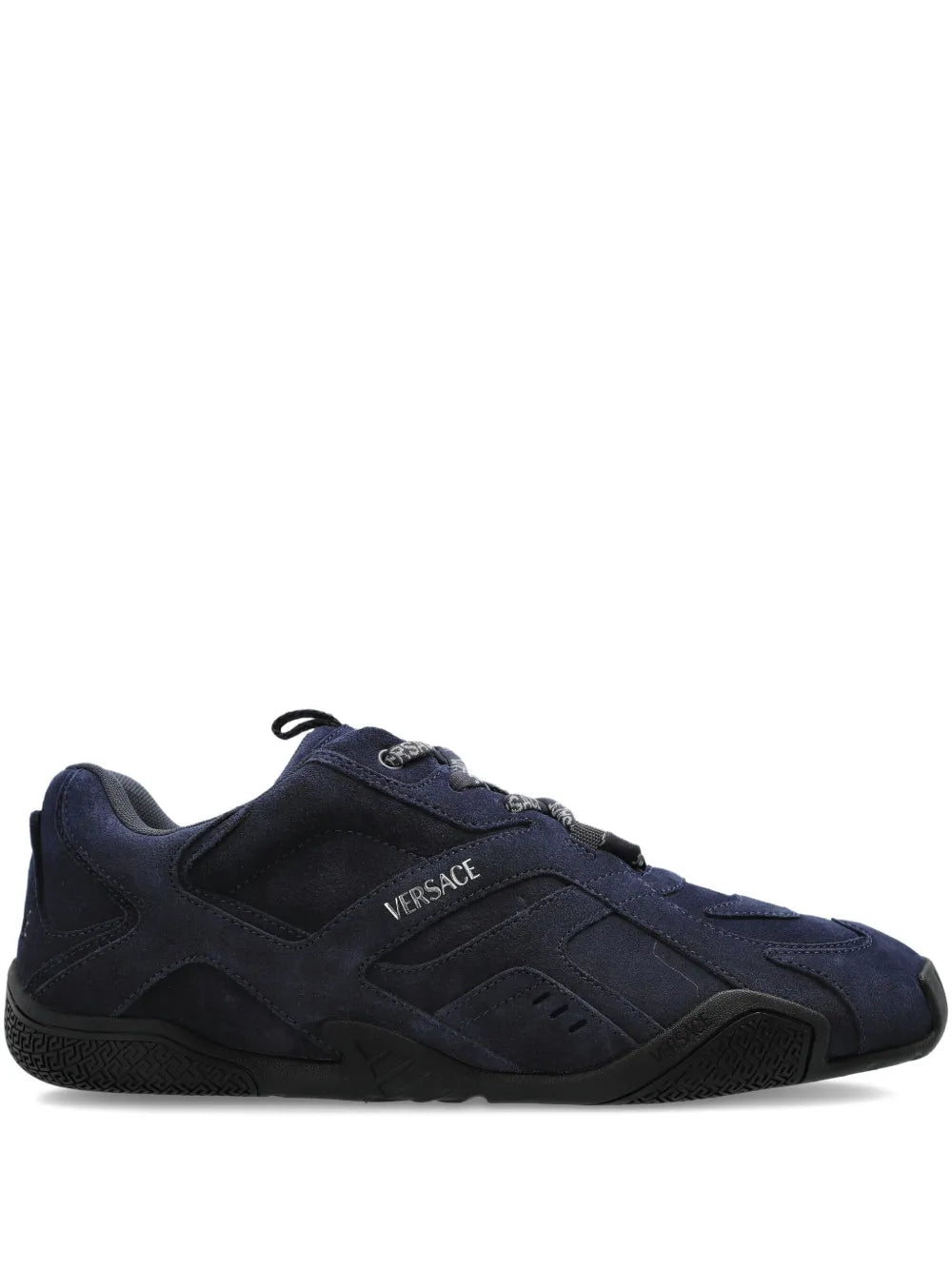 Versace Galaxia Lace-Up Suede Sneakers