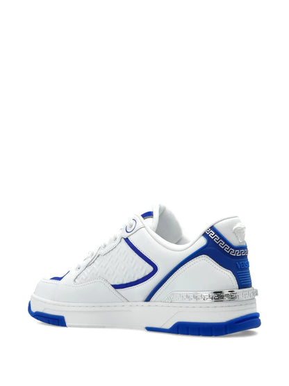 Versace Greca Pattern Leather Sneakers