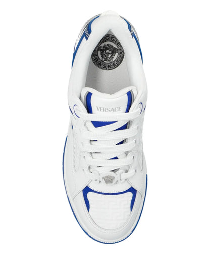 Versace Greca Pattern Leather Sneakers