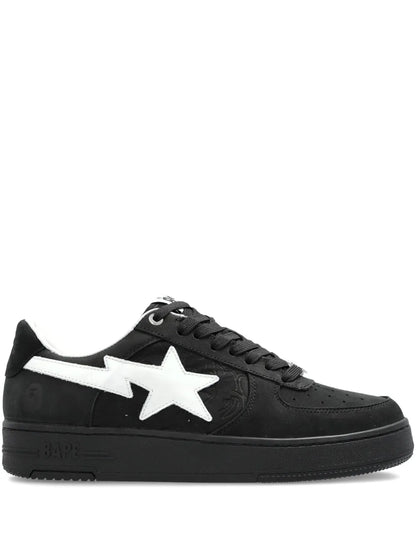 A Bathing Ape?Sk8 Sta 3 Star-Embellished Leather Sneakers
