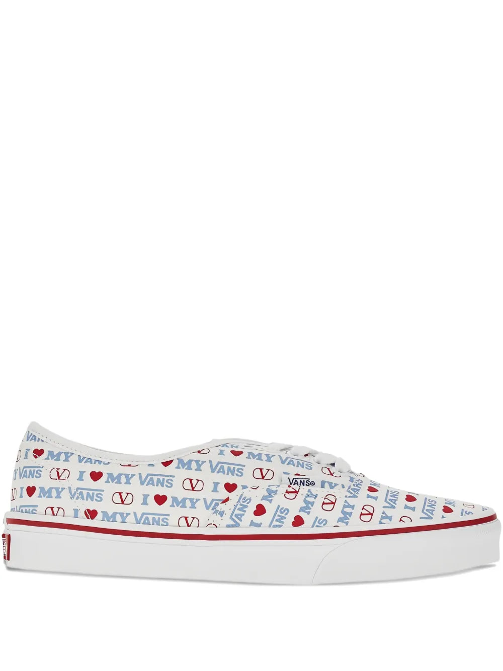 Valentino Garavani X Vans Love-Print Low-Top Sneakers