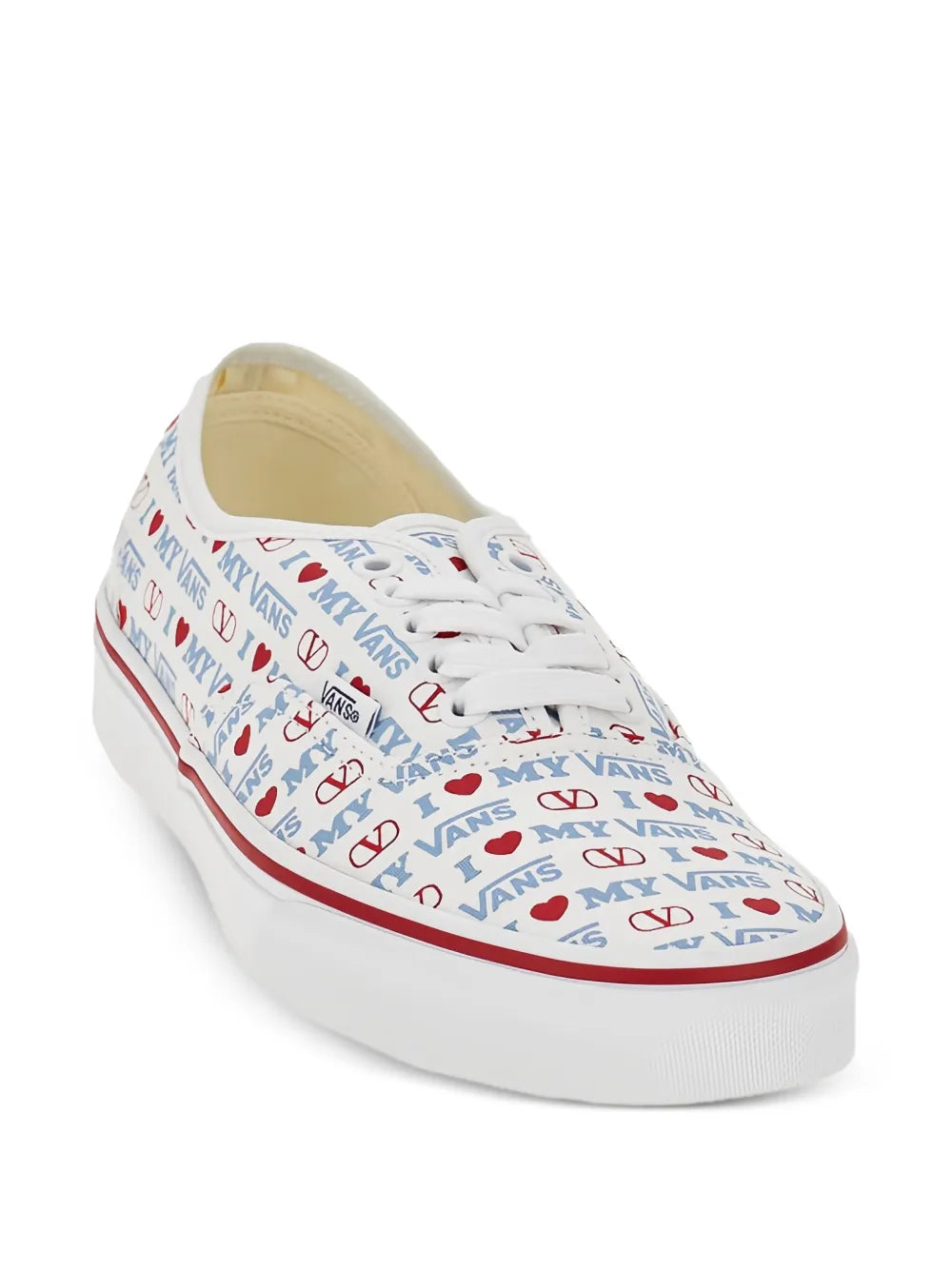 Valentino Garavani X Vans Love-Print Low-Top Sneakers