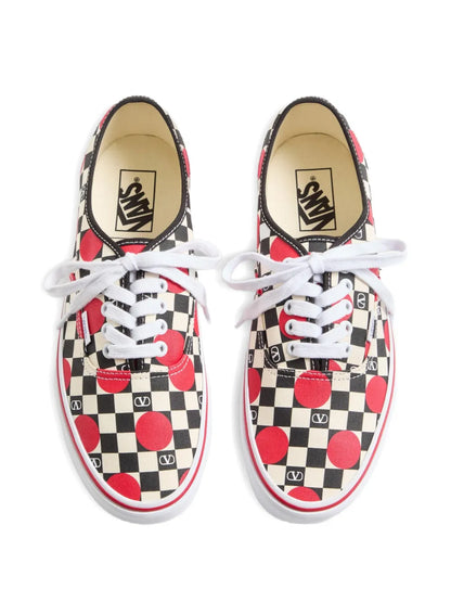 Valentino Garavani X Vans Vlogo Checkerboard Polka-Dot Low-Top Sneakers