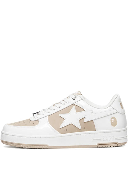 A Bathing Ape?Star-Patch Leather Sneakers