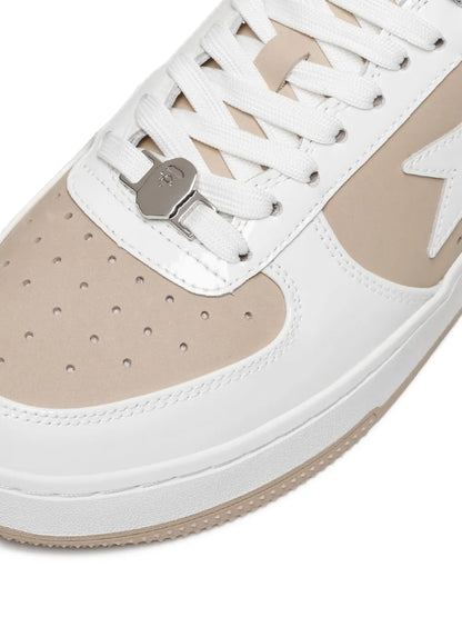 A Bathing Ape?Star-Patch Leather Sneakers