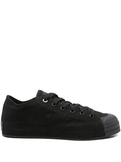 Y-3 Nizza Lo Three-Stripe Lace-Up Sneakers
