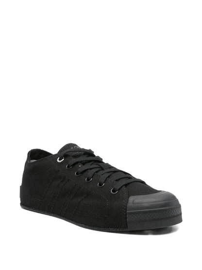 Y-3 Nizza Lo Three-Stripe Lace-Up Sneakers