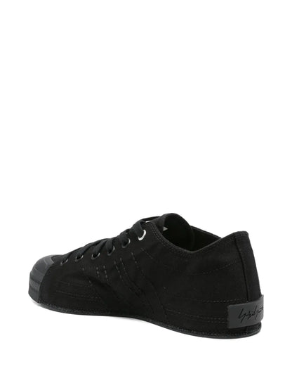 Y-3 Nizza Lo Three-Stripe Lace-Up Sneakers