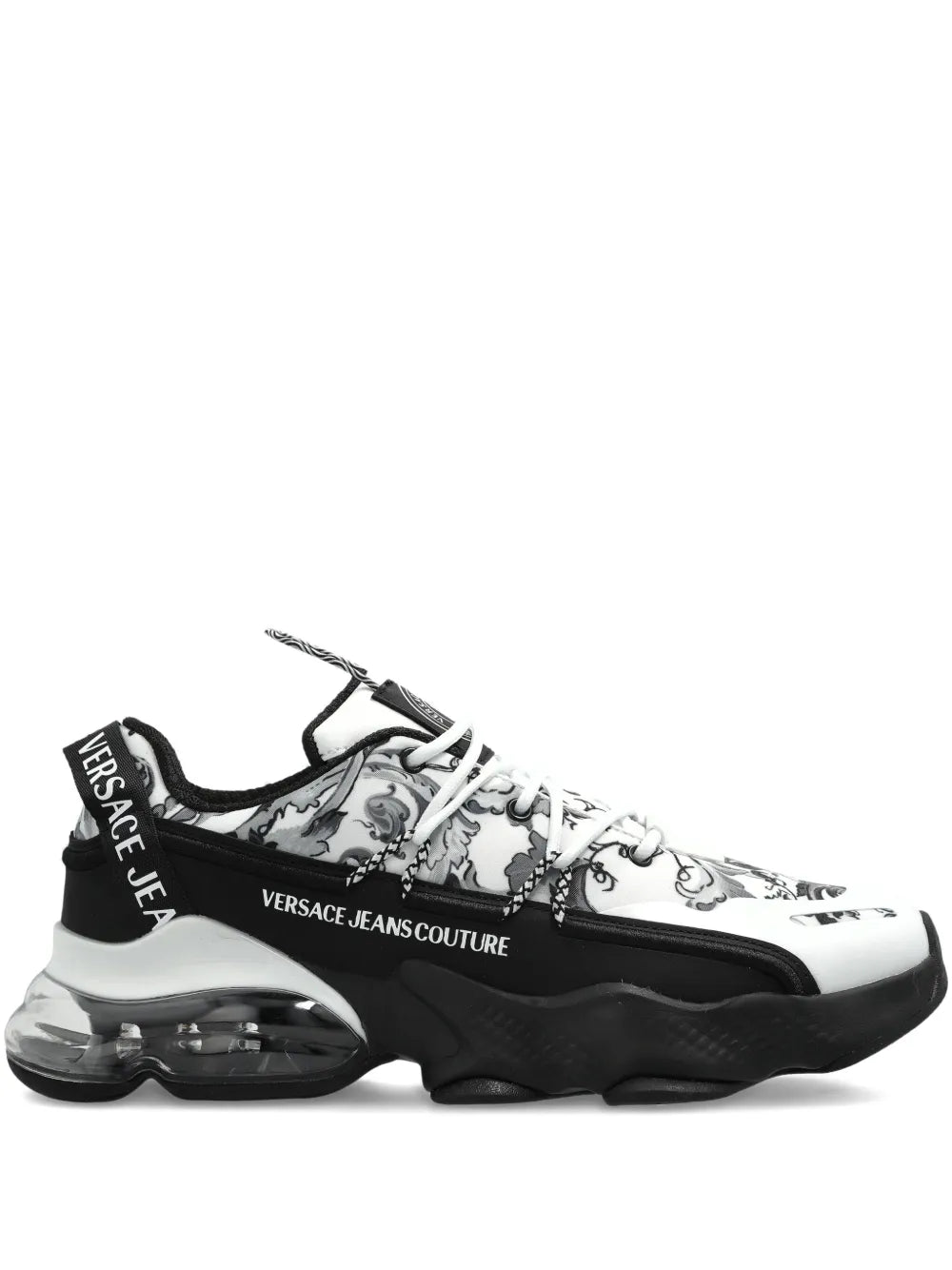 Versace Jeans Couture Baroque-Print Lace-Up Sneakers