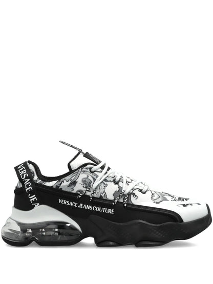 Versace Jeans Couture Baroque-Print Lace-Up Sneakers