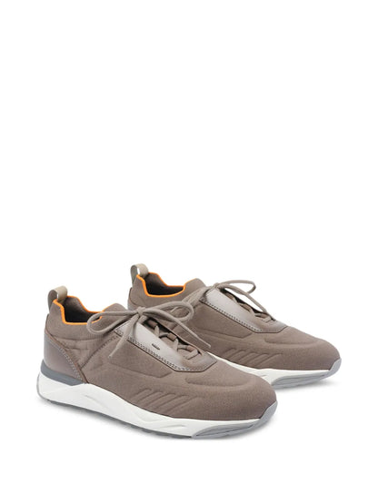 Santoni Knitted Lace-Up Sneakers
