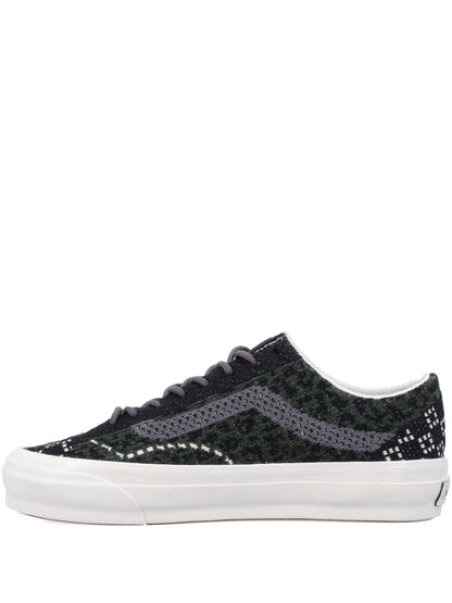 Vans Premium Old Skool Patterned-Knit Low-Top Sneakers