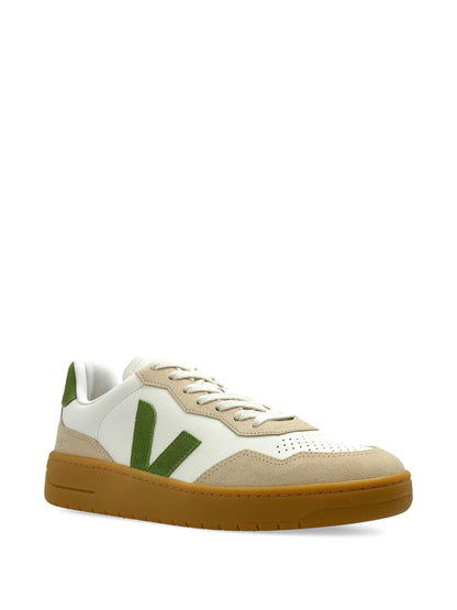 Veja V-90 Leather Suede Sneakers