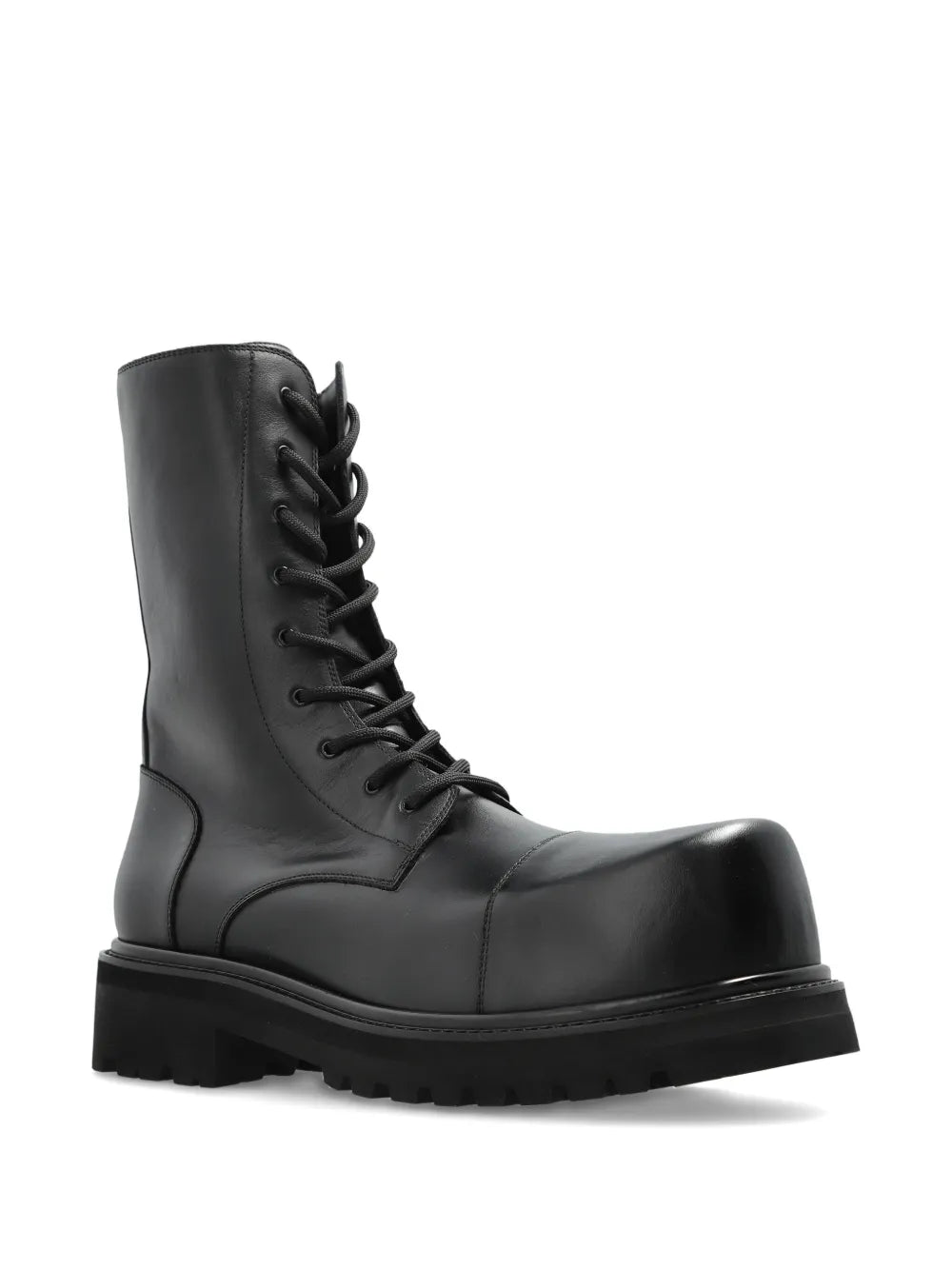 Vetements Lace-Up Round-Toe Boots