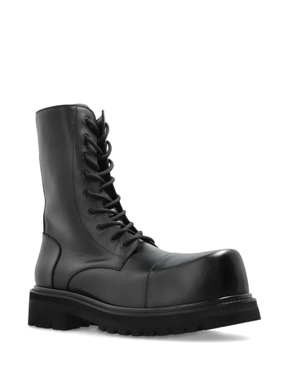 Vetements Lace-Up Round-Toe Boots
