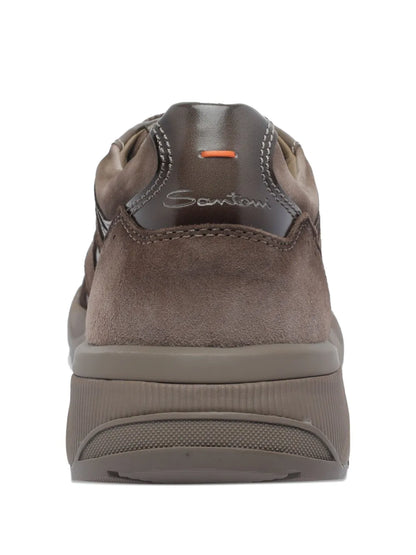 Santoni Innova Leather Suede Sneakers