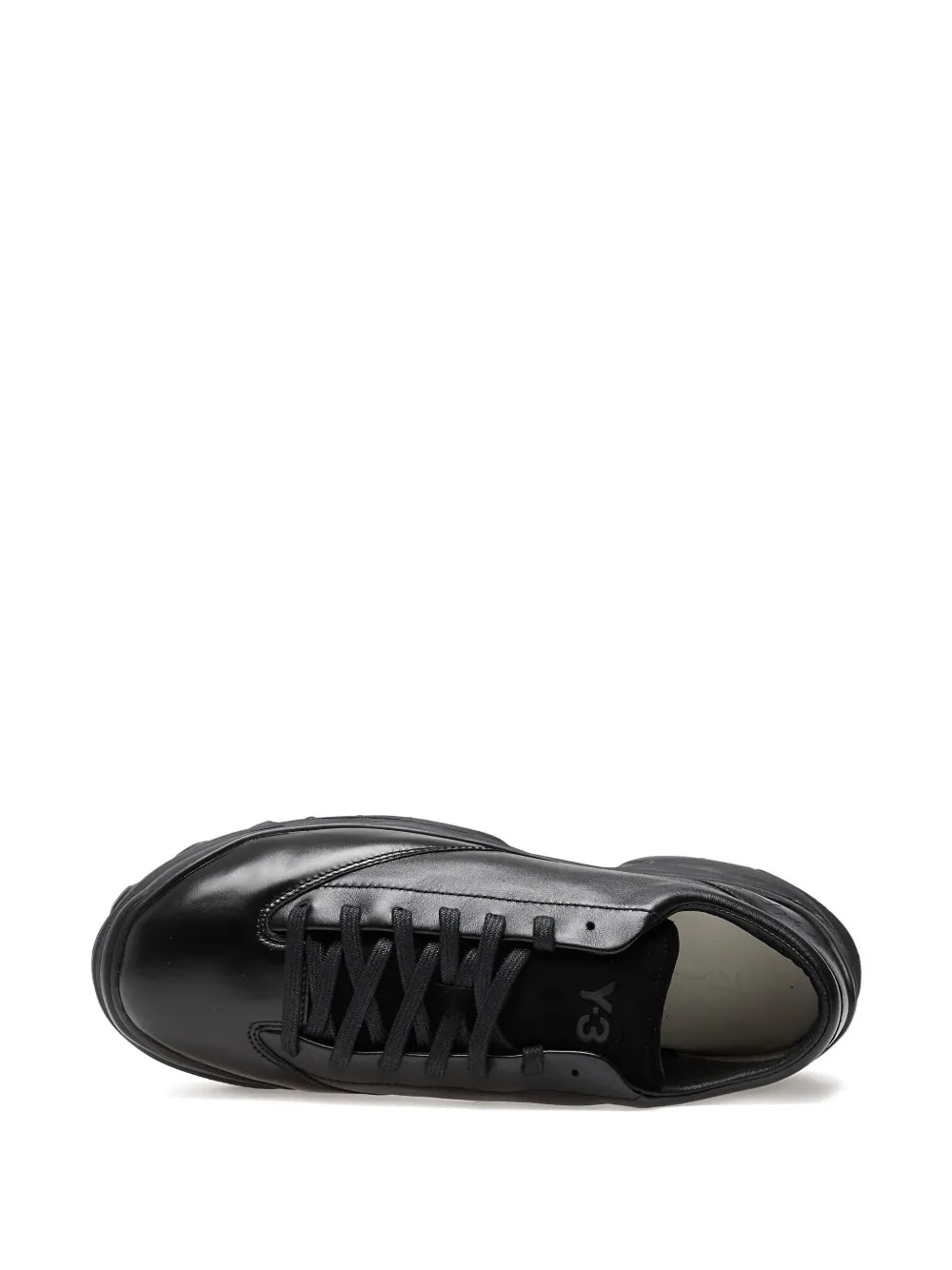 Y-3 Leather Lace-Up Trainers